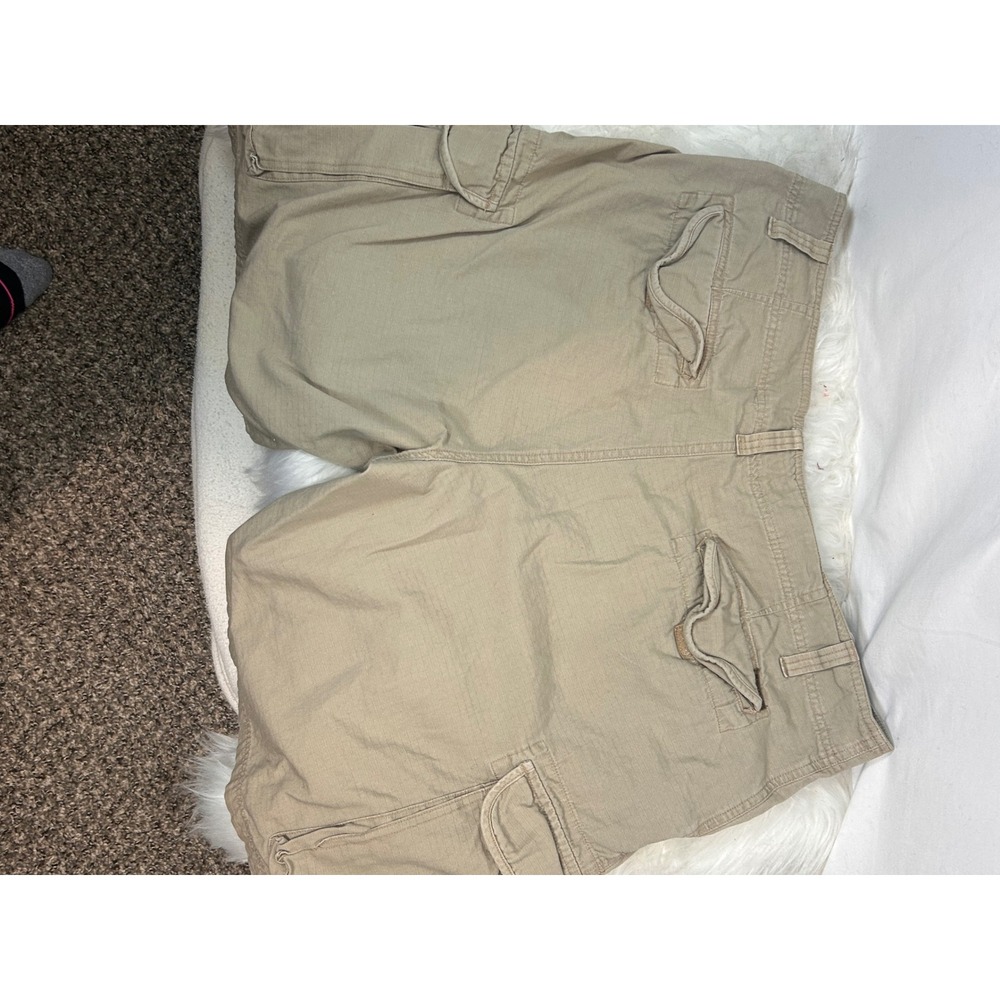 Magellan Sportswear Mens Khaki Tan Ripstop Cargo Shorts Size 38 Cotton Outdoor - Picture 5 of 10